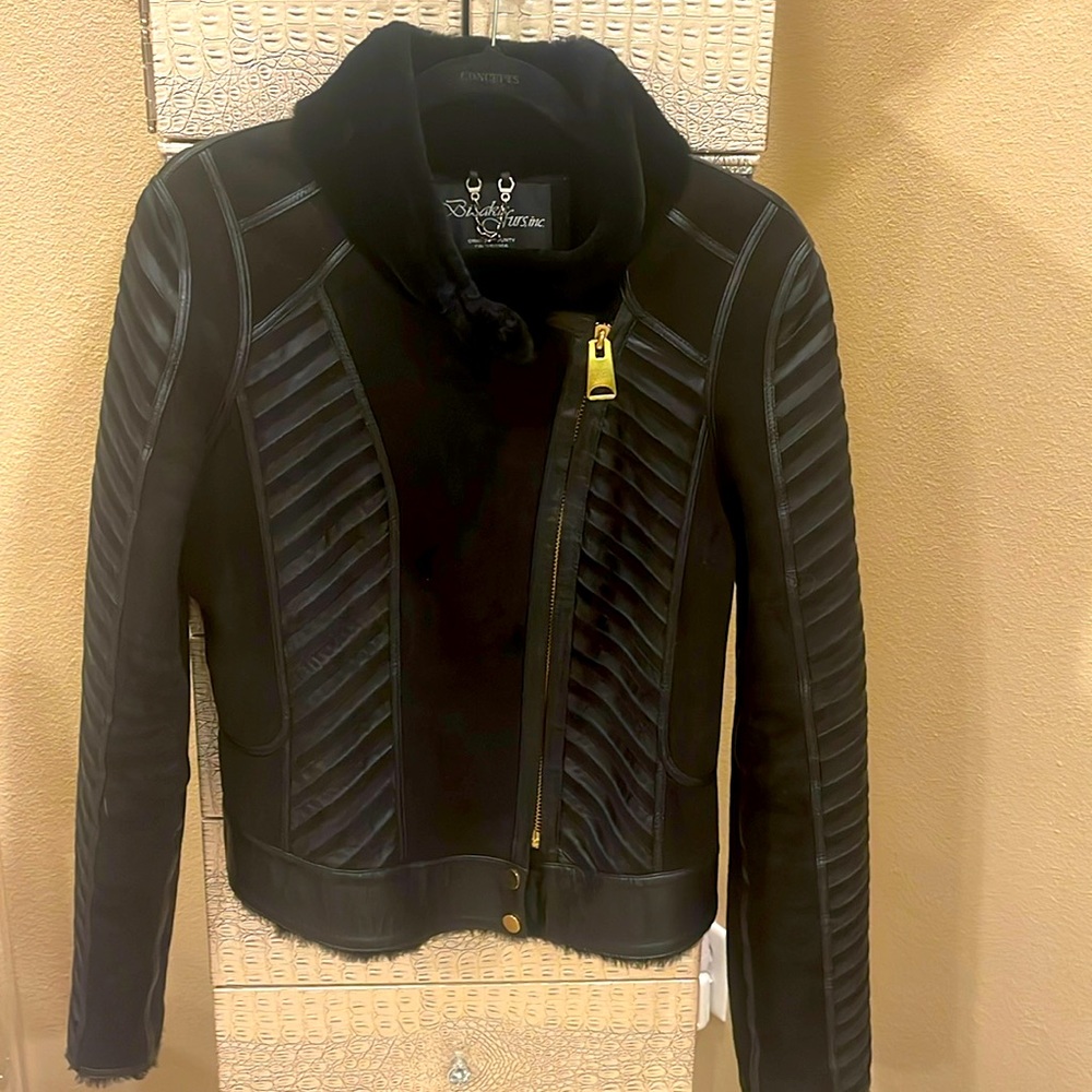 Leather, Suede fur jacket